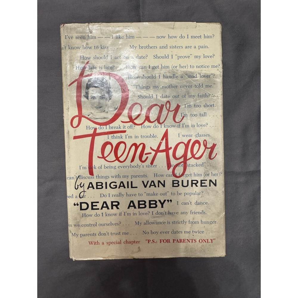 Dear Teen-Ager by Abigail van Buren HC DJ 1959 illustrated